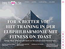 Tablet Screenshot of beingfitisfun.com